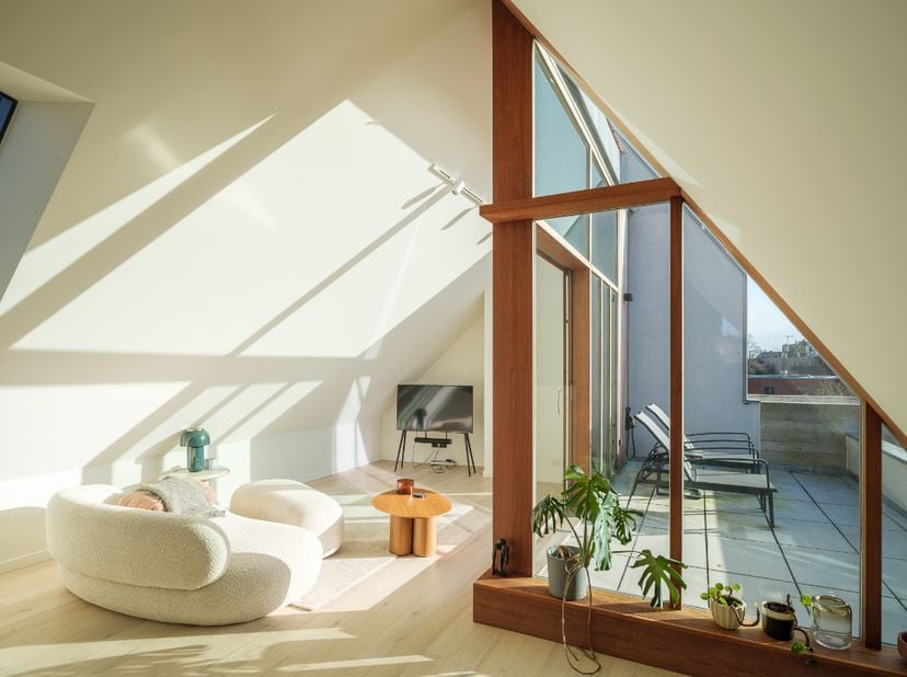Architecturaal 3-­slaapkamerappartement met twee terrassen in het centrum van Gent.<br />
<br />
Een discrete maar uitzonderlijke realisatie naar ontw