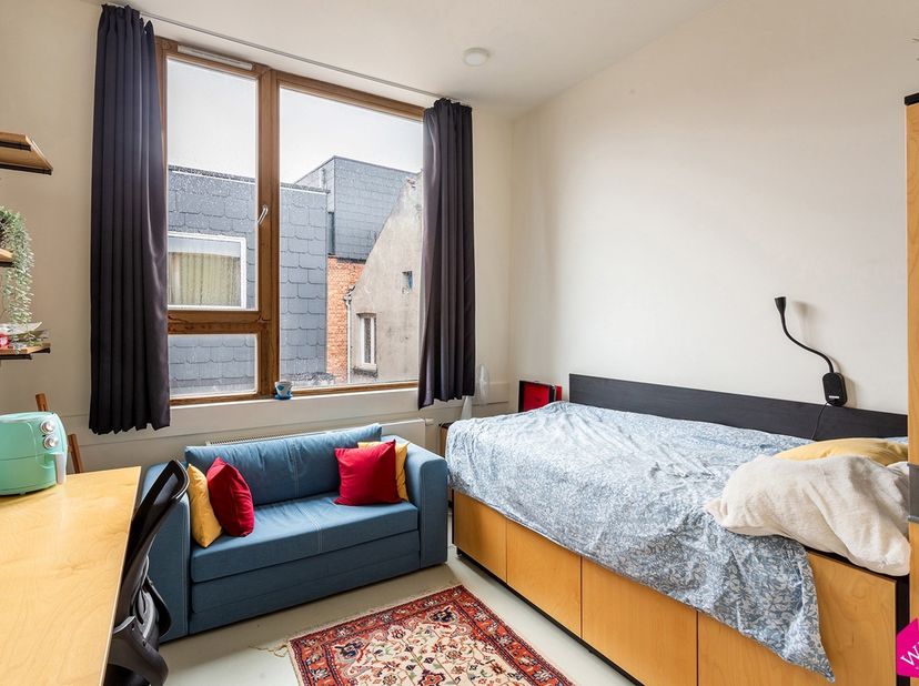 De studentenkamer is gelegen in de universiteitsbuurt op wandel- &amp; fietsafstand van het Centraal station, de Grote Markt, de Groenplaats en de Meir. I