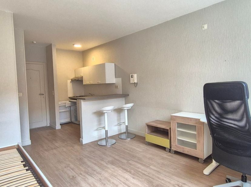 Op zoek naar een bemeubelde, ruime en rustig gelegen studio in Leuven? Deze goed ingerichte studio combineert comfort en functionaliteit op een rustig