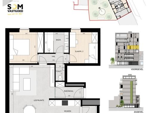                                         Appartement te koop in Mechelen-aan-de-Maas, € 285.000
