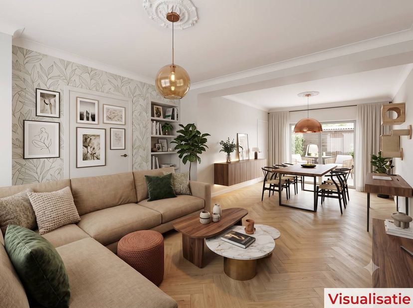 Deze te renoveren woning is de perfecte opportuniteit voor wie op zoek is naar een eigendom die volledig naar eigen stijl en wensen ingericht kan word