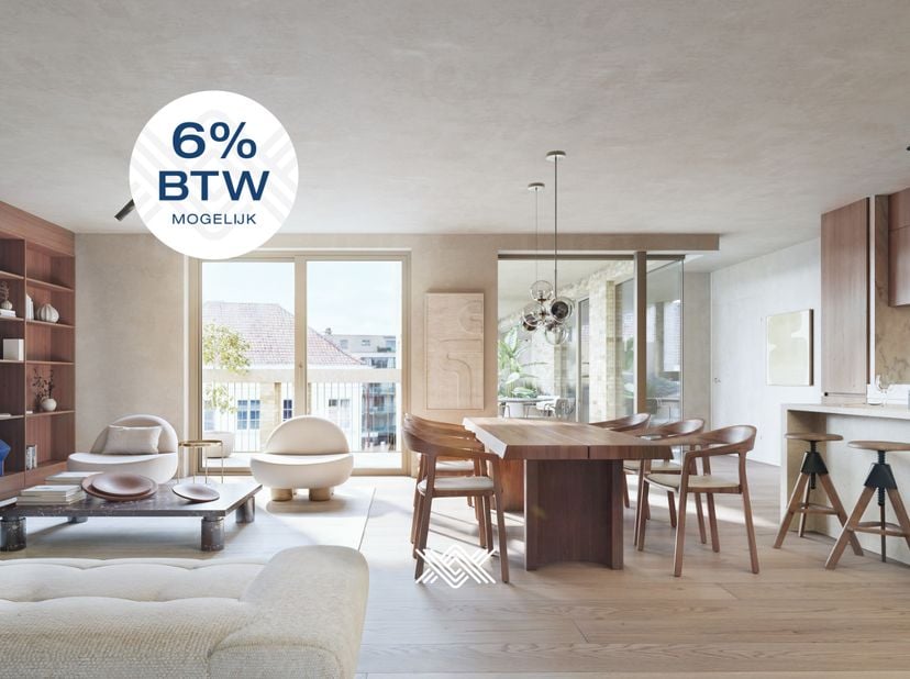 Dit drieslaapkamerappartement van 135.3 m² is gelegen op het tweede verdiep en de indeling is als volgt: een inkomhal met plaats voor een vestiairekas