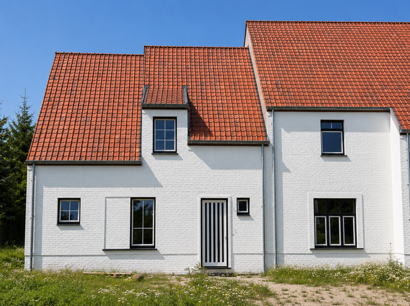 In de Jan Breidelstraat in Oostkamp bevindt zich deze energiezuinige nieuwbouwwoning, onderdeel van een kleinschalig project van slechts drie woningen