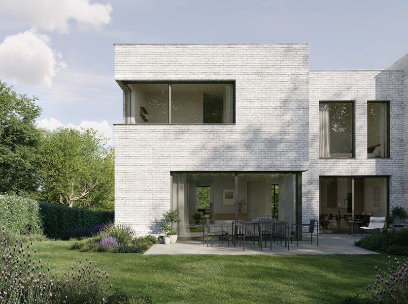 Ideaal gelegen te Woluwe-Saint-Pierre, in het hart van de zeer gewilde wijk Chant dOiseau, staat deze prachtige nieuwe passieve woning met drie gevels