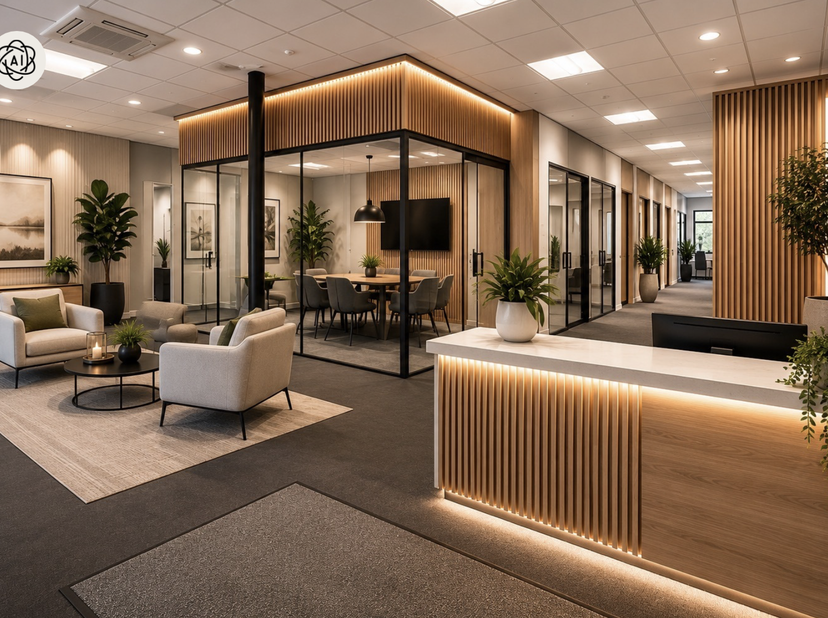Topgelegen kantoorgebouw/groepspraktijk van 680m2, in het centrum van Kortrijk met maximale visibiliteit. <br />
<br />
680m2: inkom en wachtruimte, d