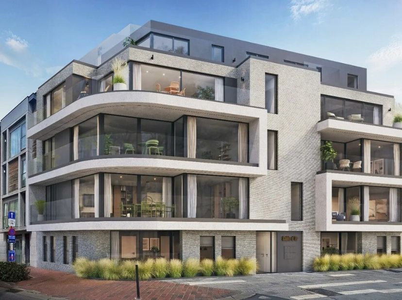 Blankenberge: nieuwbouwappartement met zonneterras en tuin te koop in het centrum! Ontdek dit gelijkvloers appartement van het prestigieuze nieuwbouwp