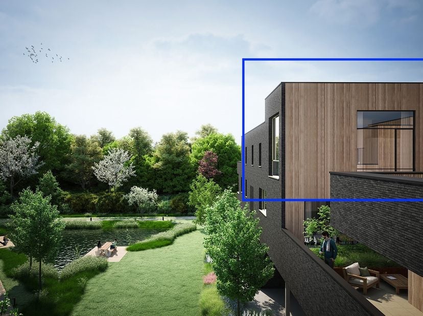 Dit is werkelijk een uniek appartement in Haacht omwille van zijn reusachtig terras, hoge raampartijen dankzij zijn hoge plafonds in de leefruimte<br