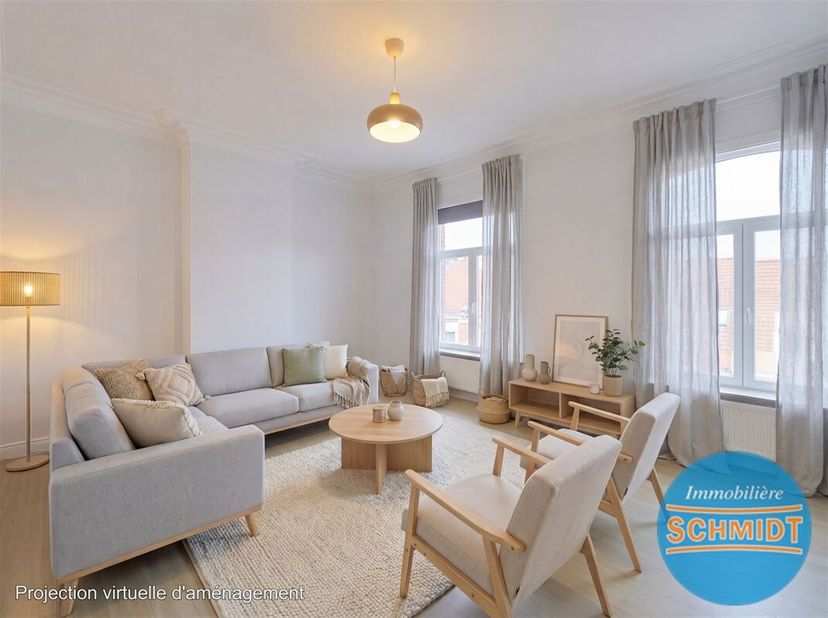 IMMOSCHMIDT (Réf : 29250) Etterbeek - Roi Vainqueur: Aantrekkelijk appartement van 70m2 op de 2e verdieping van een klein gebouw van 4 verdiepingen. H