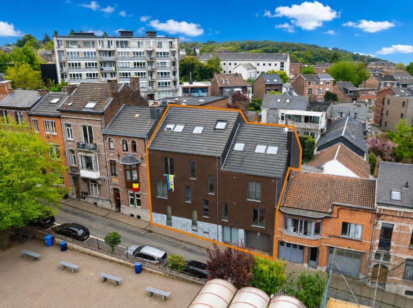 Superbe appartement (+/- 70 m² daprès PEB) 1 chambre avec terrasse et parking couvert au centre de Visé et proches des commerces. Il se compose comme