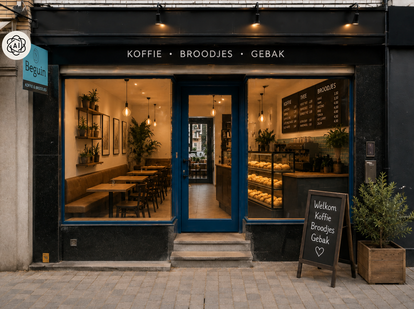 Commercieel gelegen HANDELSPAND met woonstmogelijkheid en uitstekende visibiliteit, ideaal voor horeca, winkel of kantoorruimte op een centrale liggin