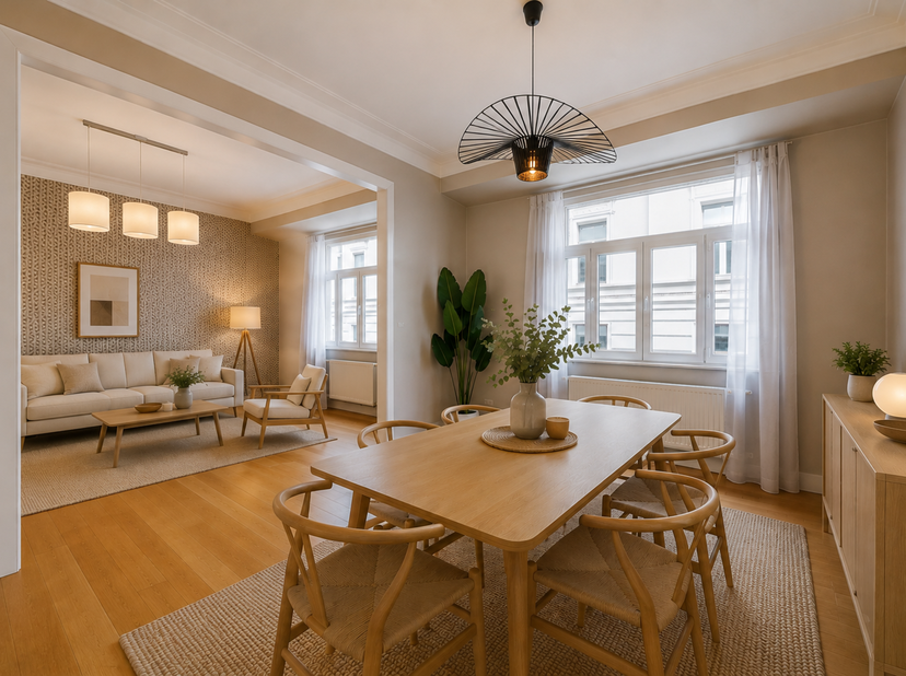 WE INVEST Ixelles vous propose de découvrir ce superbe appartement idéalement situé dans le très recherché quartier Louise, au sein d’un immeuble réno
