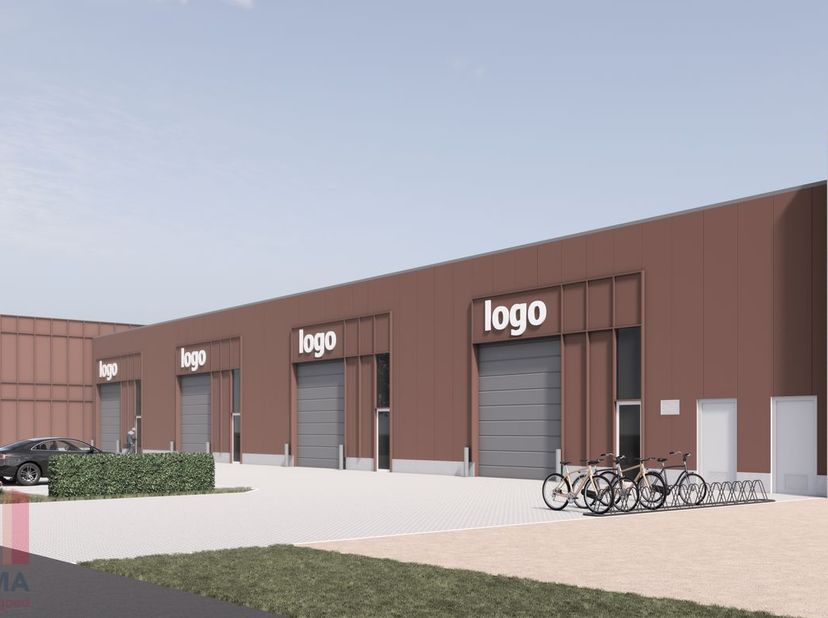 Kwaliteitsvol nieuw te bouwen KMO-park "Hezeschrans" te koop, bestaande uit 9 KMO-units met oppervlaktes tussen 211 m² en 414 m² (eventueel samen te v