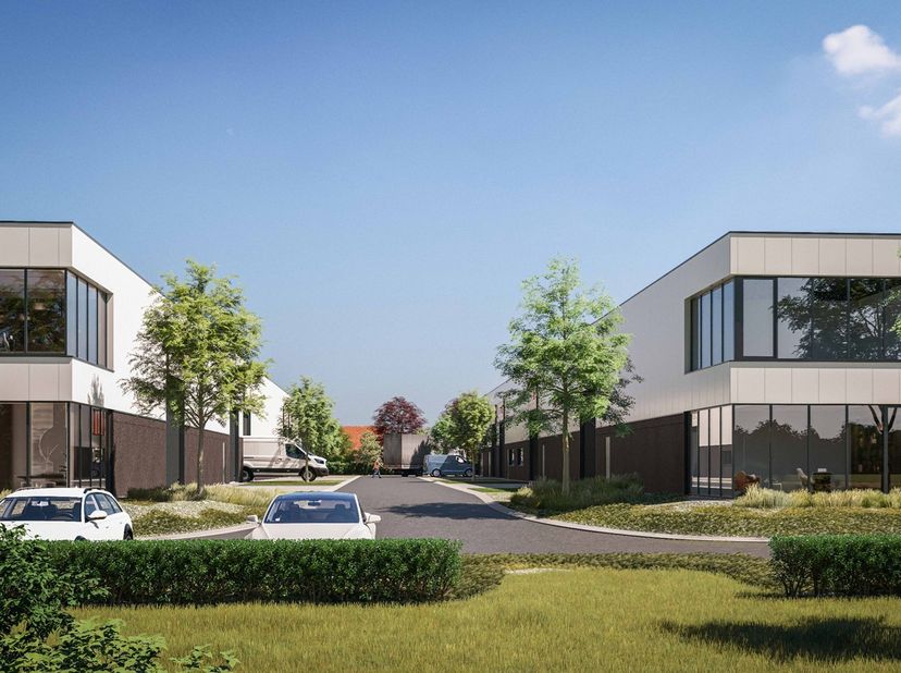 Nieuwbouw CASCO KMO Unit ca. 360m².<br />
De Units met zicht op het kanaal zijn tevens voorzien van een kantoorvloer en grote raampartijen.  Ook in de