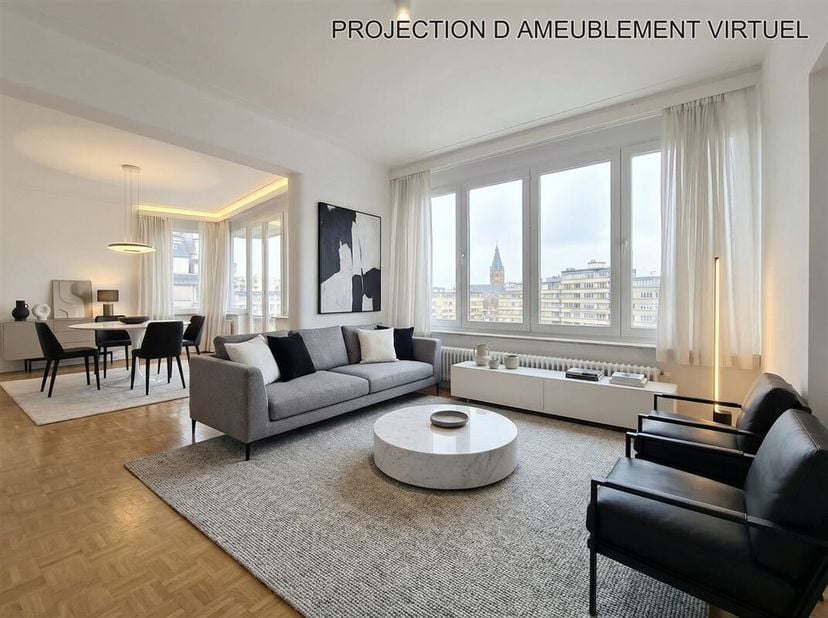 IMMOSCHMIDT (Ref. 29442) - ETTERBEEK (Quartier Roi Vainqueur) - VRIJ TE KOOP: Zeer mooi appartement op de 6e en bovenste verdieping van +/-104m² (volg