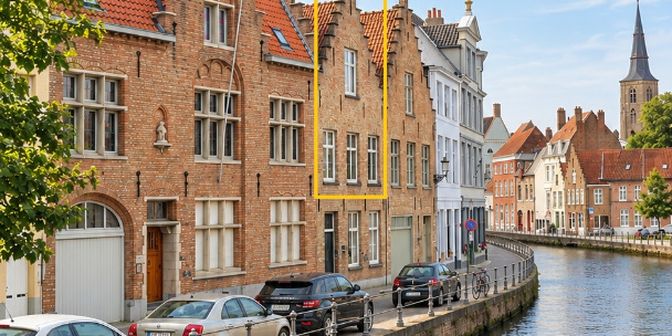 Appartement te huur in Verversdijk 2 bus verdiep, 8000 Brugge