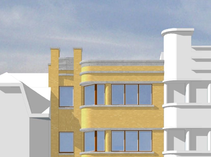 Dit appartement is gelegen op de tweede verdieping van een kleinschalige residentie met drie appartementen in de Dürerhelling, vlak om de hoek van de