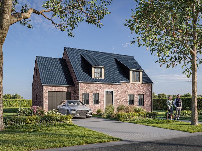 Op een rustige en groene ligging in Sint-Kruis wordt deze kwalitatieve nieuwbouwwoning gerealiseerd. U geniet hier van een aangename woonomgeving met