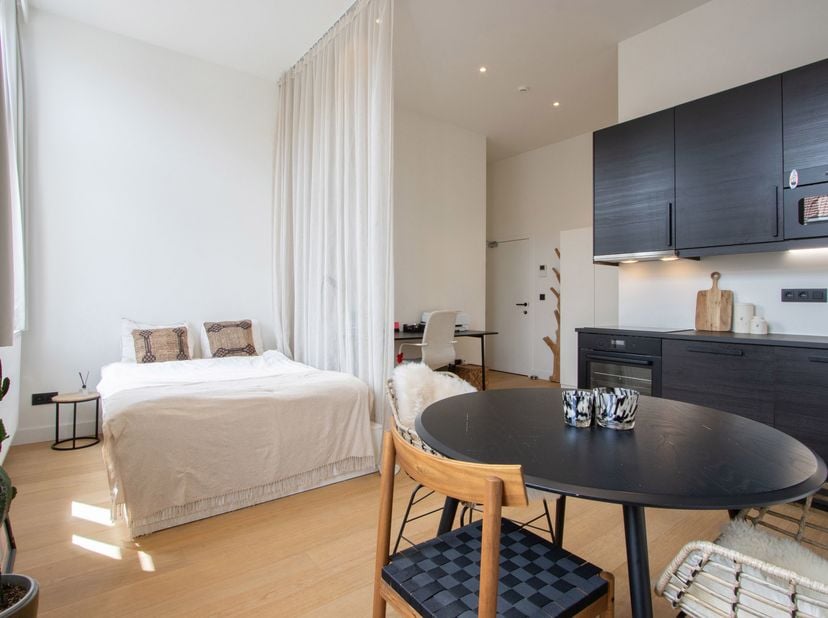 ​​Ce studio lumineux est situé au 3e étage de la charmante résidence étudiante « James Bond ».<br />
En 2019, l’ensemble du bâtiment a fait l’objet d’
