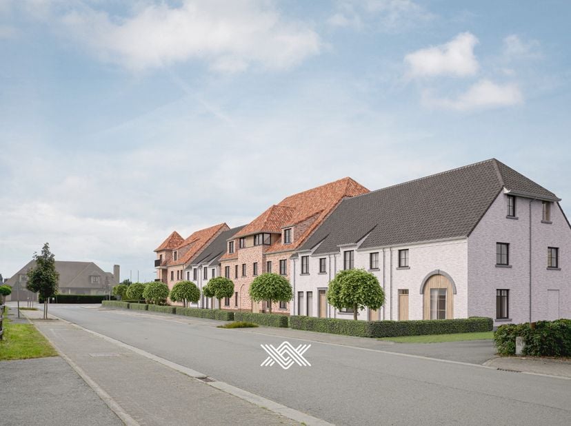 Deze penthouse met een oppervlakte van 103.41 m² is ingedeeld als volgt: een inkomhal met plaats voor een vestiairekast, een lichtrijke woonkamer best