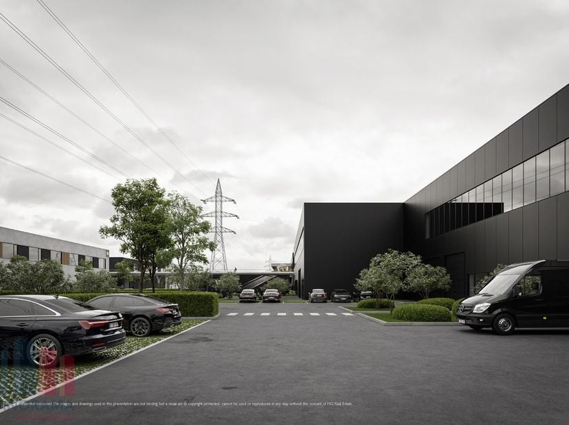 Opslagruimte met een totale oppervlakte van 1.455 m² en een mezzanine van 299 m²&amp;nbsp; gelegen langsheen de gekende Woluwelaan te Vilvoorde/Machelen.