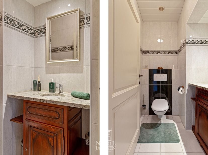 Deze verzorgde woning met hoogwaardige afwerking werd doorheen de jaren vernieuwd en is zeer goed onderhouden. Dankzij de doordachte indeling is ze ge