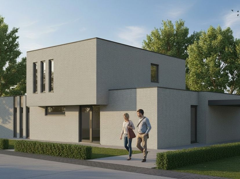 Nieuw te bouwen open bebouwing te Eeklo<br />
Voorbeeldwoning: Indeling volledig naar keuze.<br />
<br />
Onze woningen worden gebouwd met kwalitatiev
