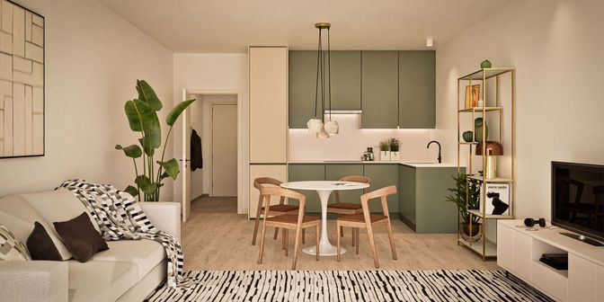 Appartement à vendre à Rue Vanderkindere 170-176 boîte 1.02, 1180 Uccle