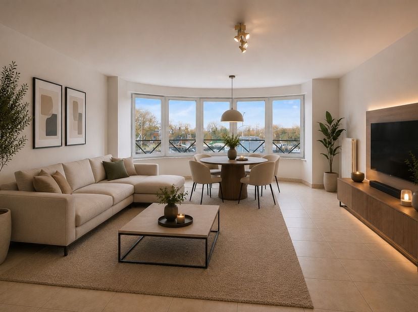 Cet appartement spacieux et prêt à emménager est situé au calme le long du canal, avec une vue dégagée sur l'eau et à proximité immédiate du complexe