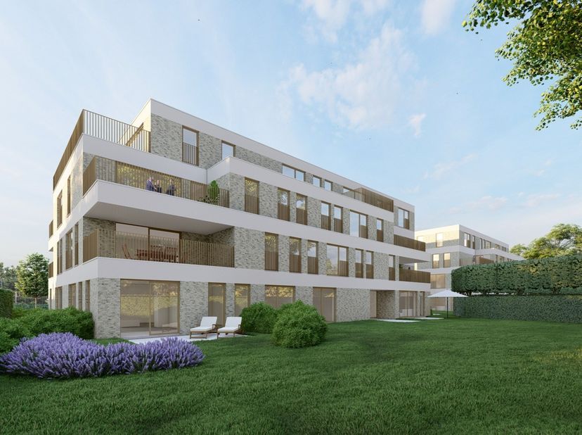 Gelijkvloers wonen met private tuin in het centrum van Zandhoven, waar ruimte en comfort samenkomen in een nieuwbouwproject waarvan de werken gestart