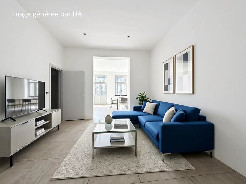 SAINT-GILLES - REF: 87106797 - TE RENOVEREN APPARTEMENT MET ÉÉN SLAAPKAMER!!<br />
Gelegen op de tweede verdieping van een klein appartementencomplex