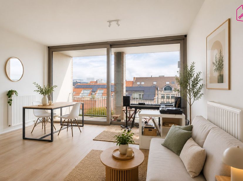 Wonen in alle rust, maar toch vlak bij alles wat de stad te bieden heeft? Dan is dit appartement, met een ligging tussen het historische centrum en he
