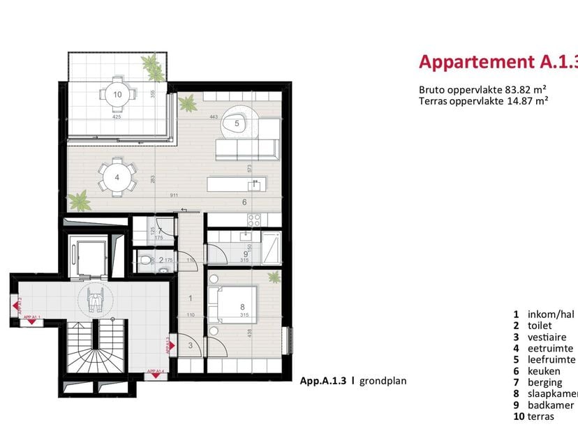 Appartement te koop in Bert Leysenlaan 21,
                    2490 Balen