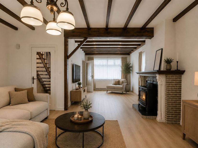 Te renoveren halfopen bebouwing met 3 slaapkamers en garage in Hamme<br />
Ligging<br />
Rustig gelegen in een doodlopende straat in Hamme met een kin