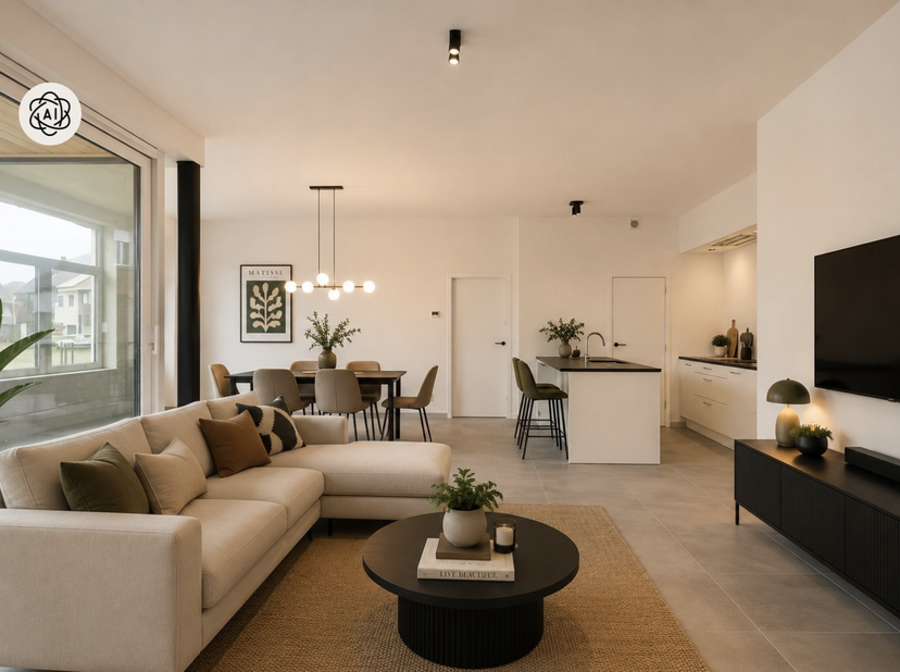 Op zoek naar een stijlvol en energiezuinig appartement op een vlot bereikbare locatie, en op wandelafstand van de Leie? <br />
<br />
Dit ruime gelijk
