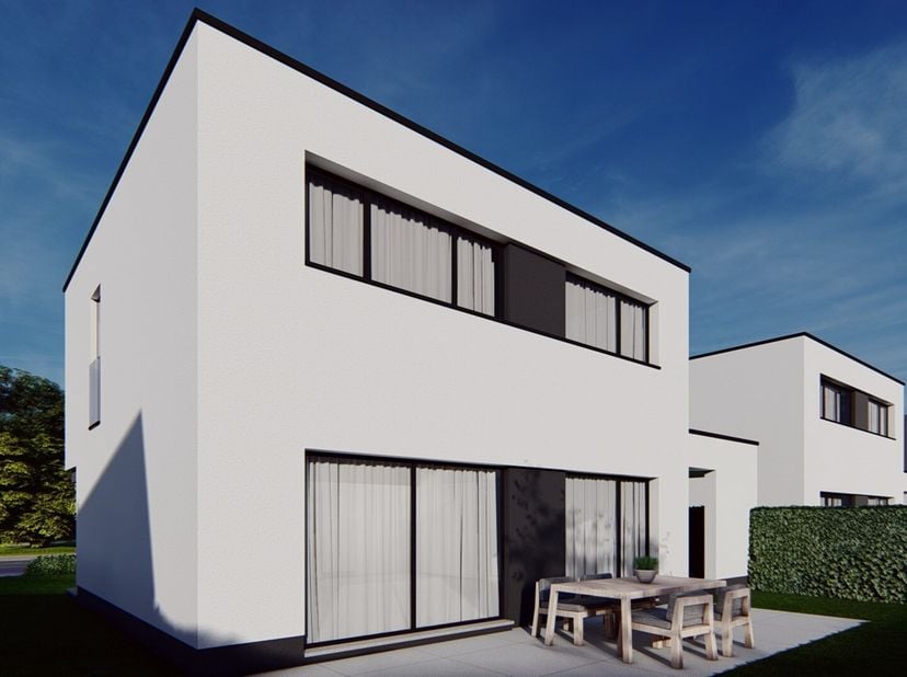 Moderne nieuwbouwwoning gelegen in een rustige woonomgeving in Houthalen-Helchteren met tegelijk vlotte bereikbaarheid naar omliggende steden en inval