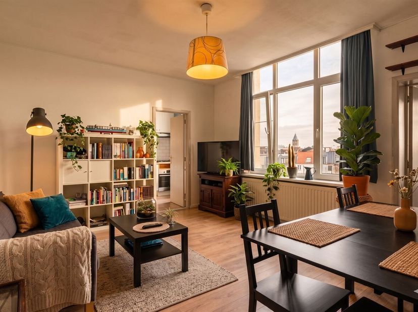 Openhuizendag op zaterdag 14 maart van 12u30 - 13u30<br />
1-slaapkamer appartement met charmante gevel<br />
 Ligging: We ontdekken dit gezellig appa