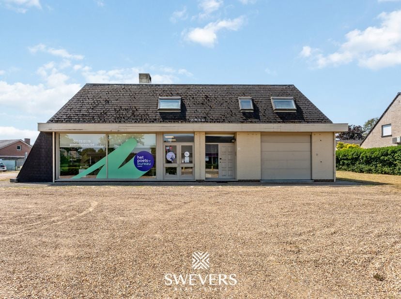 Voor meer info en foto’s, surf naar www.swevers.be – Op een commerciële toplocatie aan de Meylandtlaan in Heusden-Zolder bevindt zich dit veelzijdige