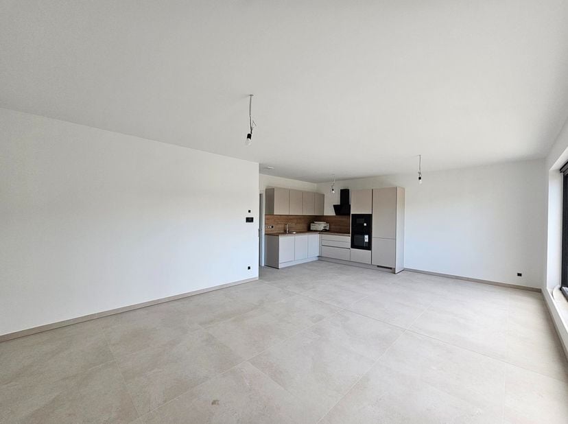 Degelijk afgewerkt nieuwbouw appartement met terras.<br />
<br />
Dit nieuwbouw appartement op de eerste verdieping is gelegen in Opgrimbie, dichtbij