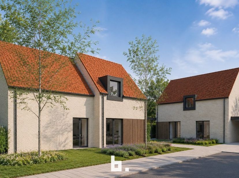 Prachtig nieuwbouwproject in Jabbeke. Dit stijlvolle woonproject bestaat uit 4 moderne halfopen bebouwingen en 4 open bebouwingen waar comfort, ruimte
