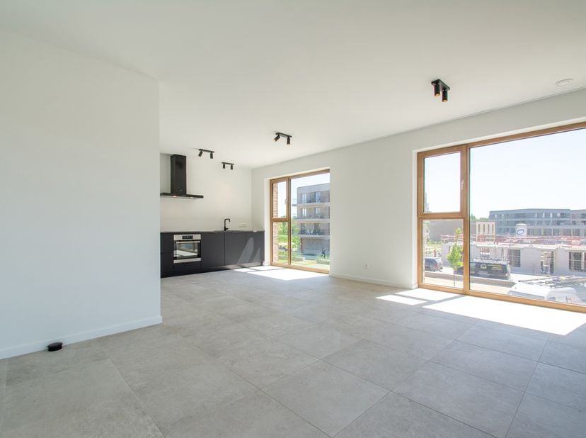 L'appartement est situé au 1er étage de l'immeuble. On accède à la terrasse depuis la salle de vie. L'espace de vie est ouverte et directement liée à