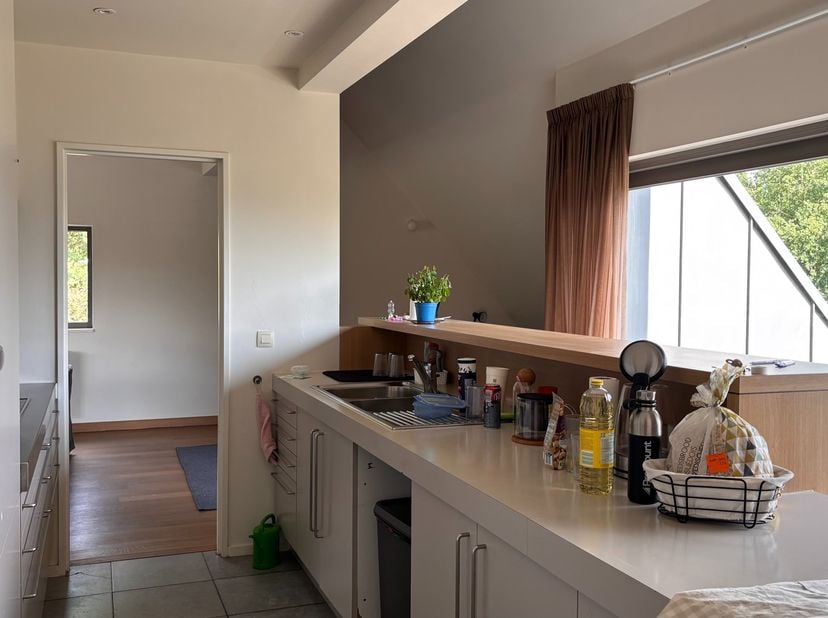 ALGEMEEN:<br />
Ruim duplex appartement van 165 m² met 2 slaapkamers.&amp;nbsp;<br />
<br />
INDELING: Verdieping 2: inkomhal met apart toilet, living met