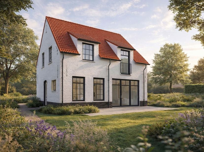 Ontdek lot 6 in nieuwbouwproject Hof van Maurice Thibert in Kortenberg: een ruim perceel van 806 m² waarop je jouw woning volledig naar wens kan reali