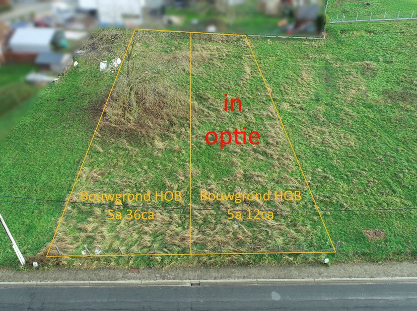 4 beaux terrains à bâtir pour des constructions semi-ouvertes à Pajottegem (Galmaarden). Il s'agit des lots indiqués sur le plan ci-joint : LOTS 3, 4(