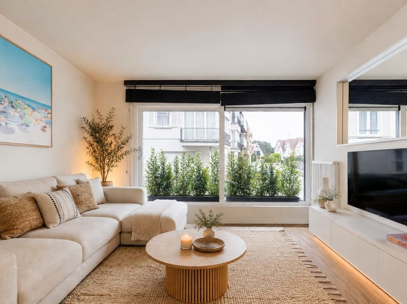 [[ CE BIEN PARTICIPE À LA JOURNÉE MAISONS OUVERTES ERA LE 13/6 DE 14:30 À 15:30 ]] Knokke : Appartement prêt à emménager à vendre avec deux chambres e