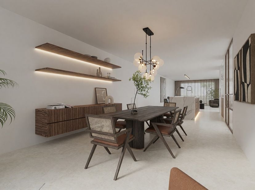 Appartement 2.2 is een stijlvol doorzonappartement op de tweede verdieping waar hedendaagse architectuur, hoogwaardige afwerking en duurzaam wooncomfo