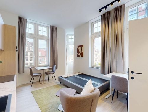                                         Studio avec coin lit à louer à Leuven, € 840
