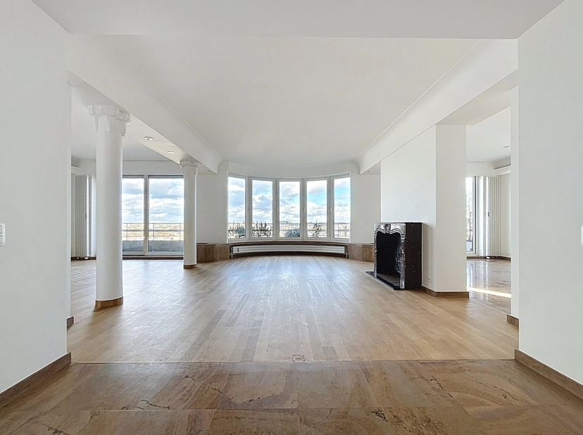 Gelegen langs de avenue Louise, ontdek dit appartement van 225m2 (volgens EPC).<br />
Je ontdekt het eigendom door de lichte woonkamer met een spuitje