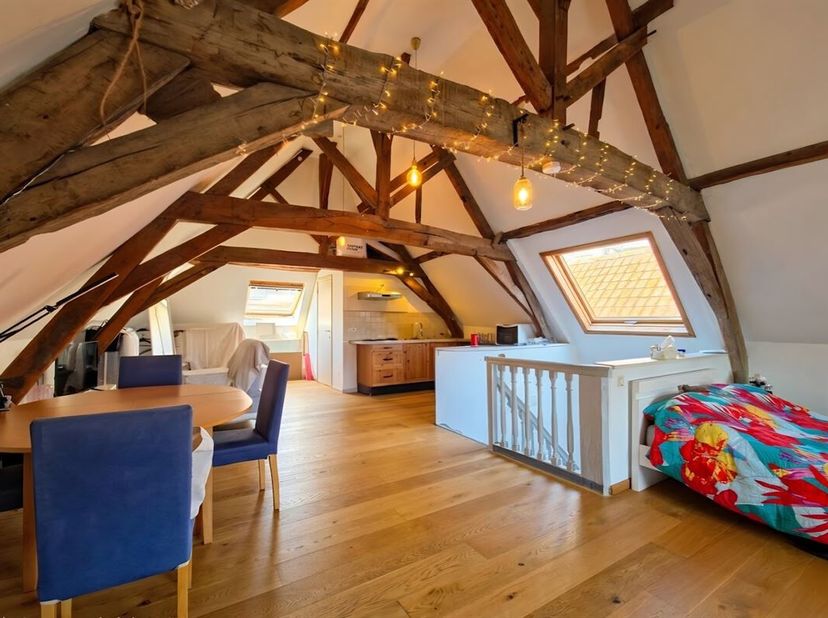Situé en plein coeur de Tournai, à deux pas de la cathédrale et de toutes les commodités, ce superbe studio/loft de 62 m² situé au dernier étage vous