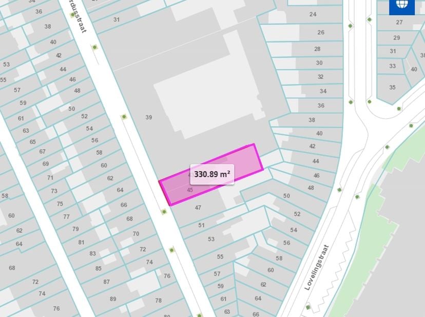 Terrain à vendre à Sint-Willibrordusstraat 43-45,
                    2060 Antwerpen