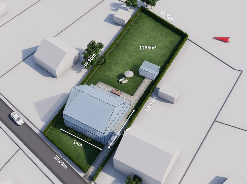 À vendre : terrain à bâtir pour une maison quatre façades situé Korte Welvaart à Keerbergen, bénéficiant dune orientation sud-est et à courte distance